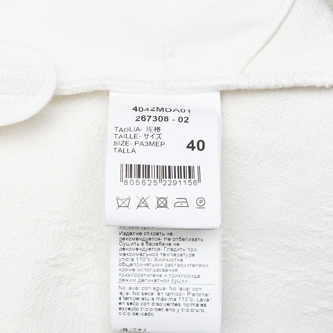 MSGM White Textured Dress – Available at Club 21, Official Retailer in Singapore, Malaysia & Thailand with Global Shipping Online