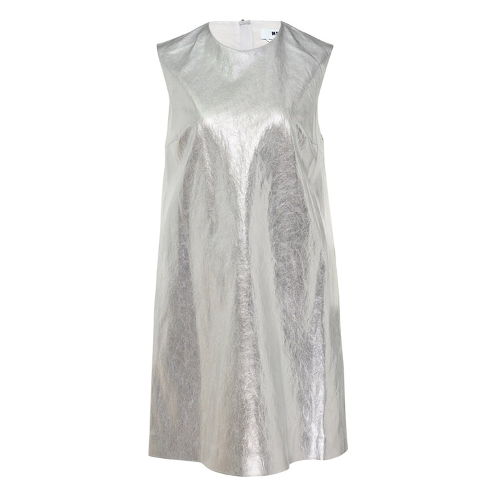 Silver Metallic Shift Dress