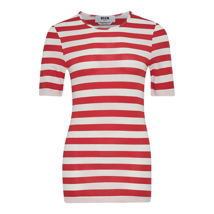 MSGM Striped T-Shirt – Available at Club 21, Official Retailer in Singapore, Malaysia & Thailand with Global Shipping Online
