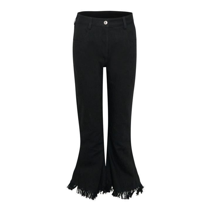 MSGM Black Flared Pants – Available at Club 21, Official Retailer in Singapore, Malaysia & Thailand with Global Shipping Online