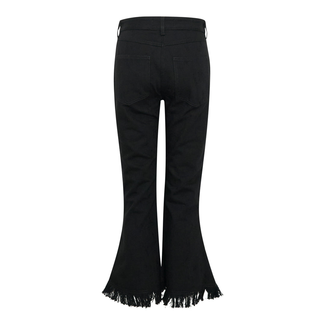MSGM Black Flared Pants – Available at Club 21, Official Retailer in Singapore, Malaysia & Thailand with Global Shipping Online