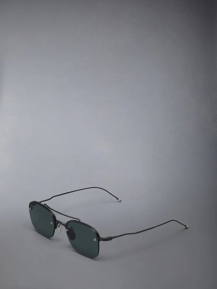 Thom Browne Semi-Rimless Pilot Sunglasses – Available at Club 21, Official Retailer in Singapore, Malaysia & Thailand with Global Shipping Online
