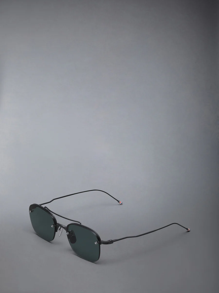 Thom Browne Semi-Rimless Pilot Sunglasses – Available at Club 21, Official Retailer in Singapore, Malaysia & Thailand with Global Shipping Online