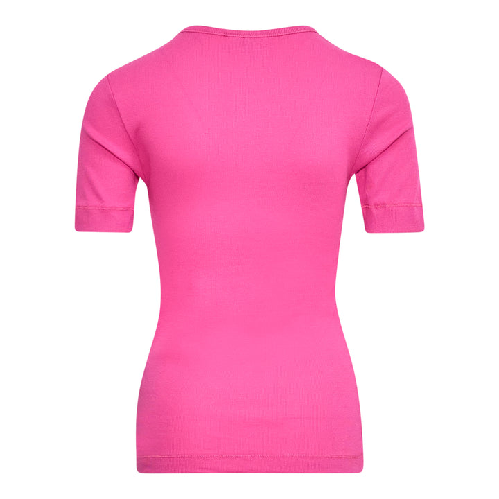 GANNI Soft Cotton Rib Short Sleeve T-Shirt – Available at Club 21, Official Retailer in Singapore, Malaysia & Thailand with Global Shipping Online