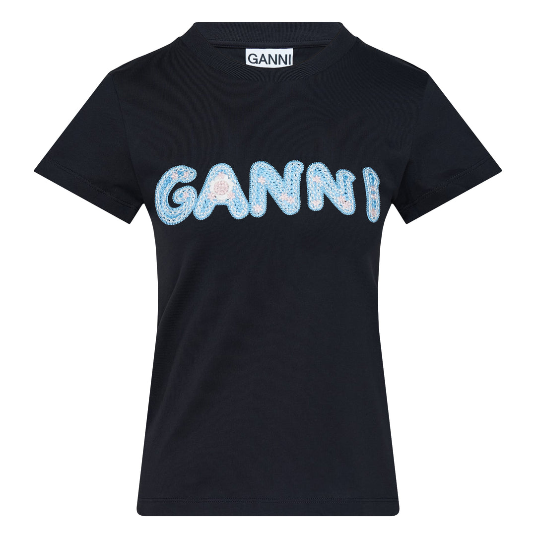 GANNI Basic Cotton Jersey Baby Fit T-Shirt – Available at Club 21, Official Retailer in Singapore, Malaysia & Thailand with Global Shipping Online