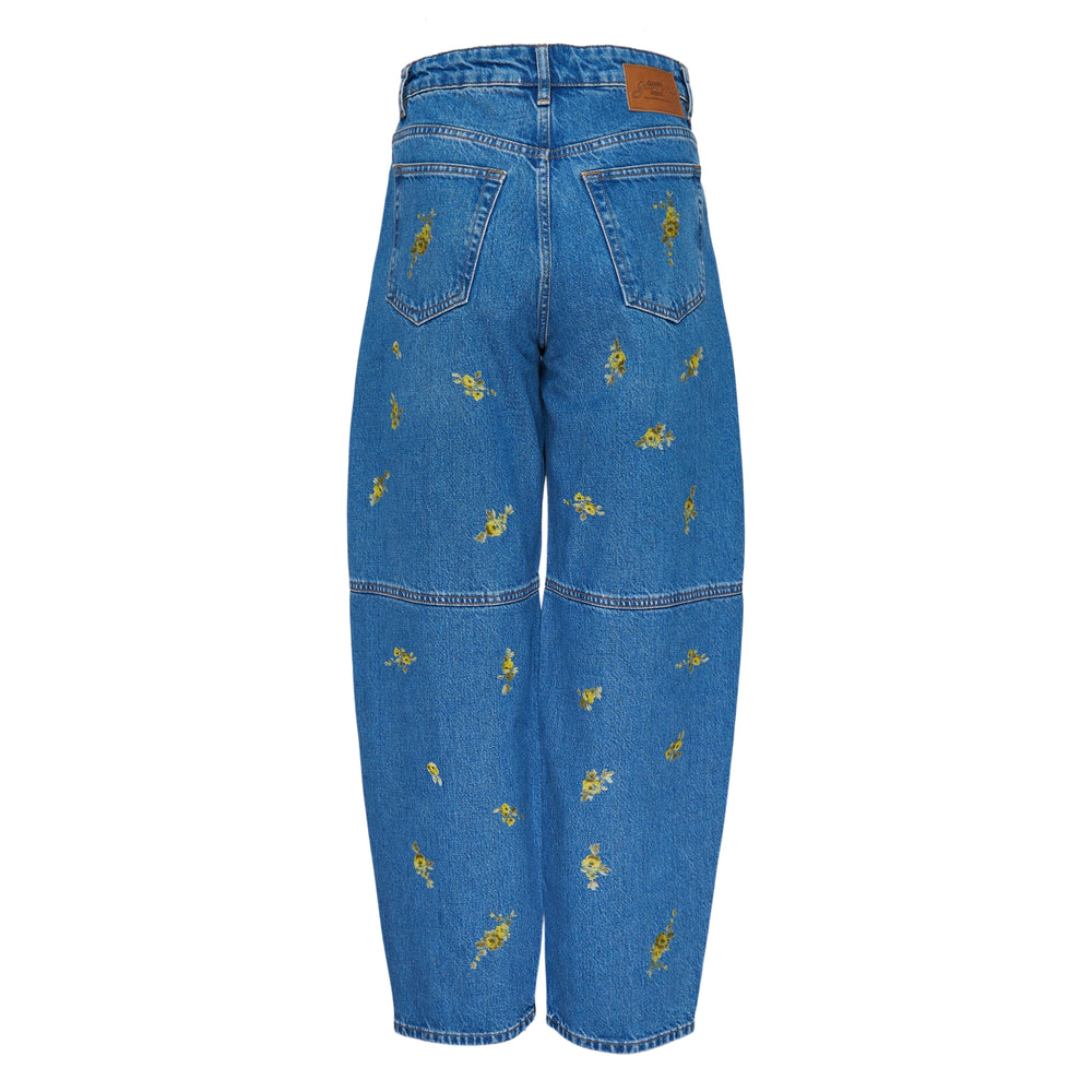 GANNI Printed Flower Denim Jeans – Available at Club 21, Official Retailer in Singapore, Malaysia & Thailand with Global Shipping Online