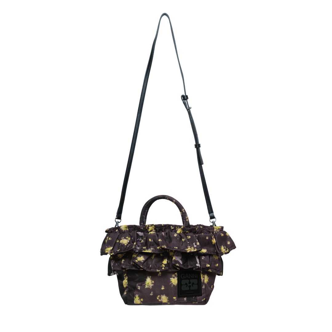 GANNI Mini Shopper Ruffle Print – Available at Club 21, Official Retailer in Singapore, Malaysia & Thailand with Global Shipping Online