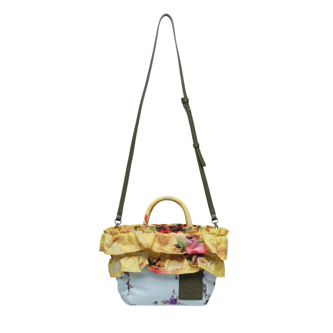GANNI Mini Shopper Ruffle Print – Available at Club 21, Official Retailer in Singapore, Malaysia & Thailand with Global Shipping Online