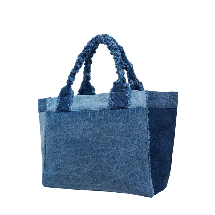 GANNI Medium Trapeze Shopper Denim – Available at Club 21, Official Retailer in Singapore, Malaysia & Thailand with Global Shipping Online