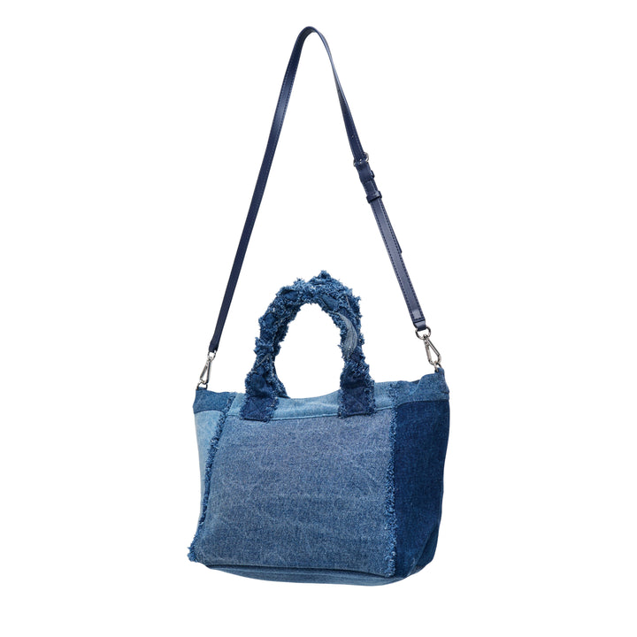 GANNI Small Trapeze Shopper Denim – Available at Club 21, Official Retailer in Singapore, Malaysia & Thailand with Global Shipping Online