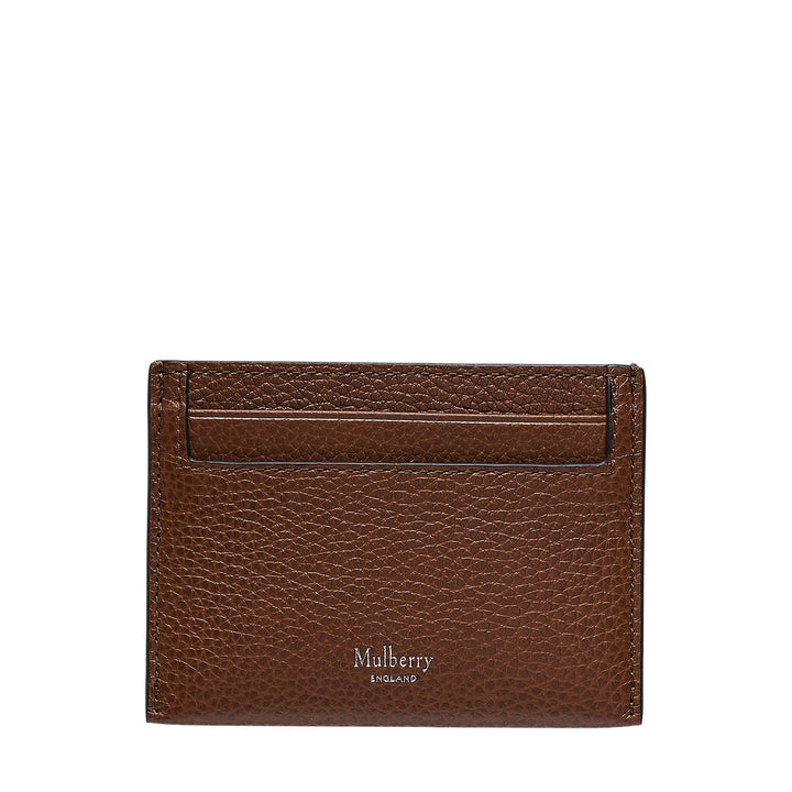 Credit Card Slip Oak Two Tone Small Classic Grain