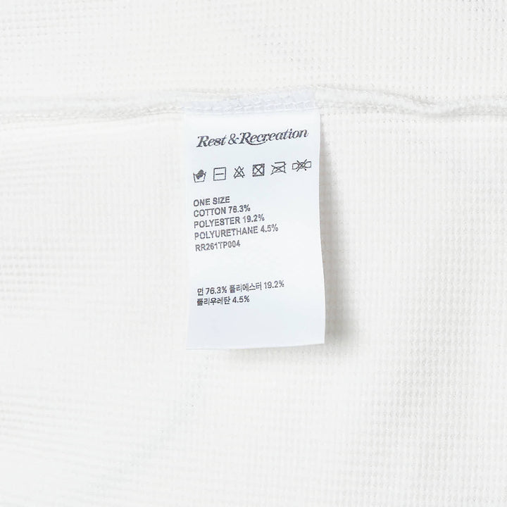 Rest&Recreation Waffle Sleeveless Tank – Available at Club 21, Official Retailer in Singapore, Malaysia & Thailand with Global Shipping Online
