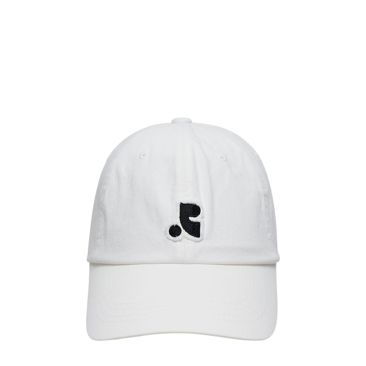Raw-Edge Logo Cap