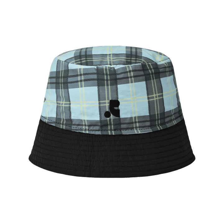 Rest&Recreation Reversible Nylon Bucket Hat in black with embroidered script logo and topstitched brim - view 4