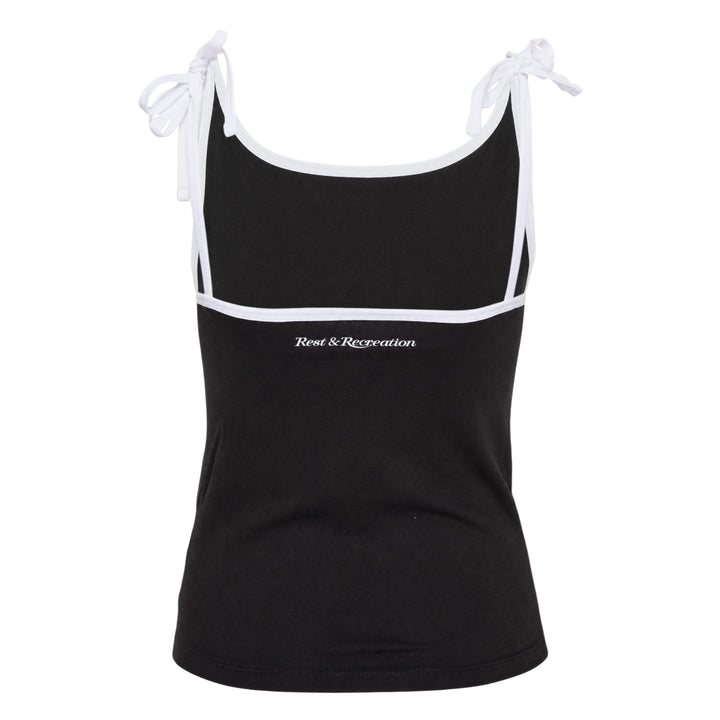 Back Tie Sleeveless Tank Top