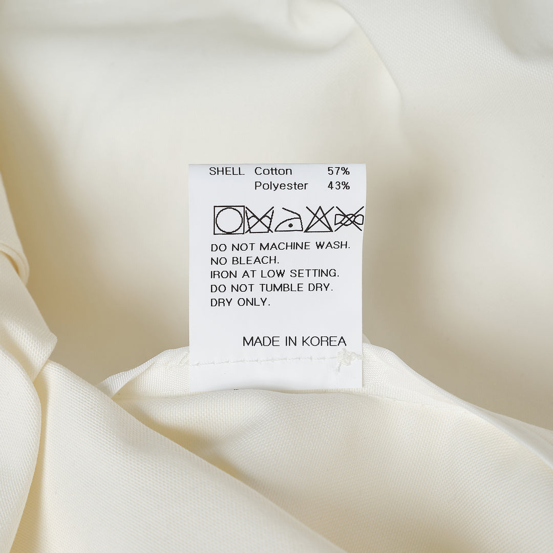 White Back-to-Front Shirt Dress