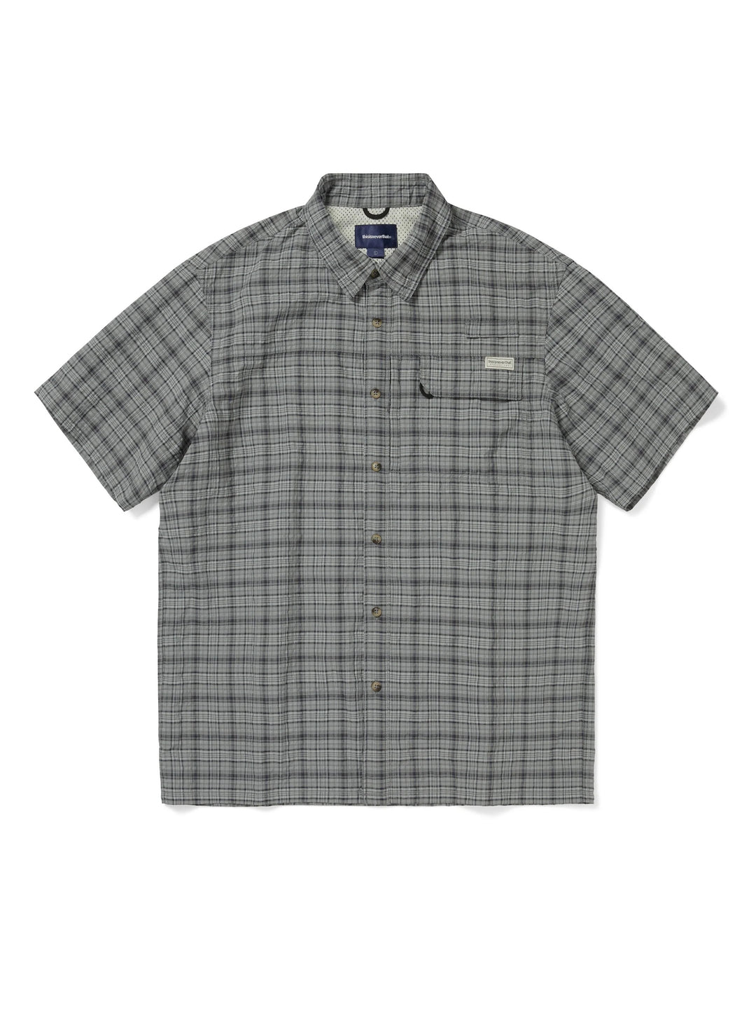 Plaid Short Sleeve Fishing Shirt