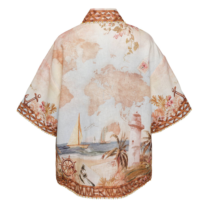 ZIMMERMANN Mahon Shirt – Available at Club 21, Official Retailer in Singapore, Malaysia & Thailand with Global Shipping Online