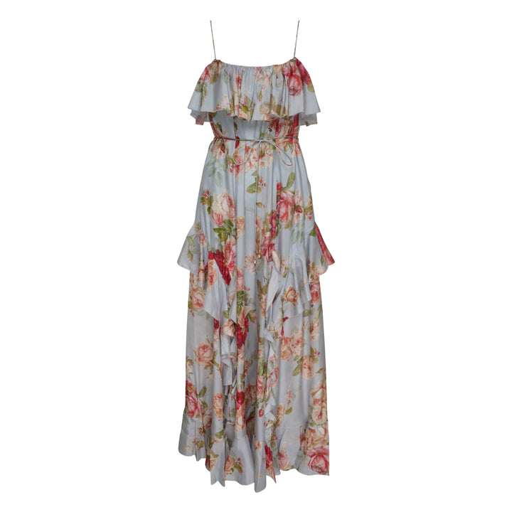 Roselight Frill Maxi Dress