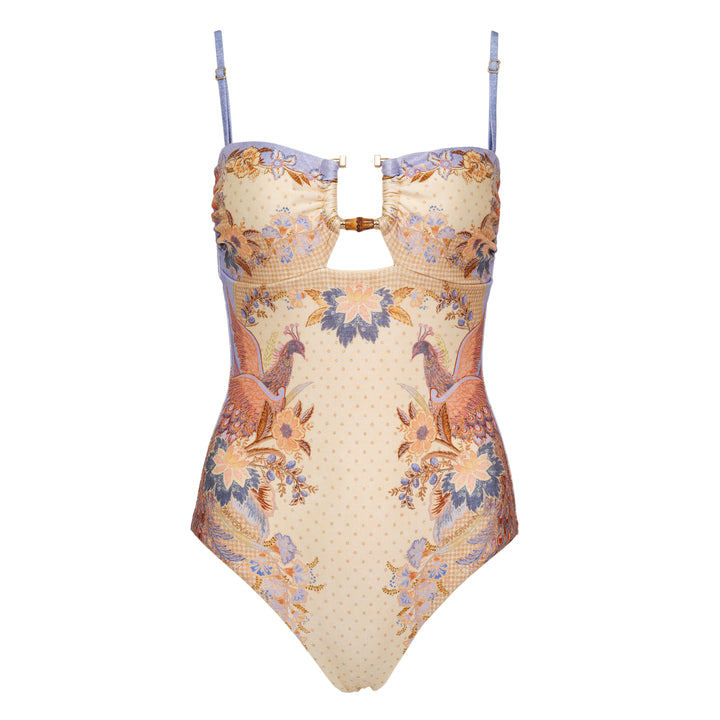 ZIMMERMANN Indra Bamboo Trim One Piece – Available at Club 21, Official Retailer in Singapore, Malaysia & Thailand with Global Shipping Online