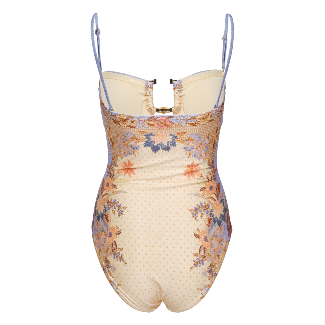 ZIMMERMANN Indra Bamboo Trim One Piece – Available at Club 21, Official Retailer in Singapore, Malaysia & Thailand with Global Shipping Online