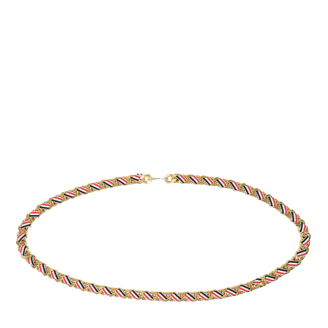 RWB Grosgrain Chain Belt
