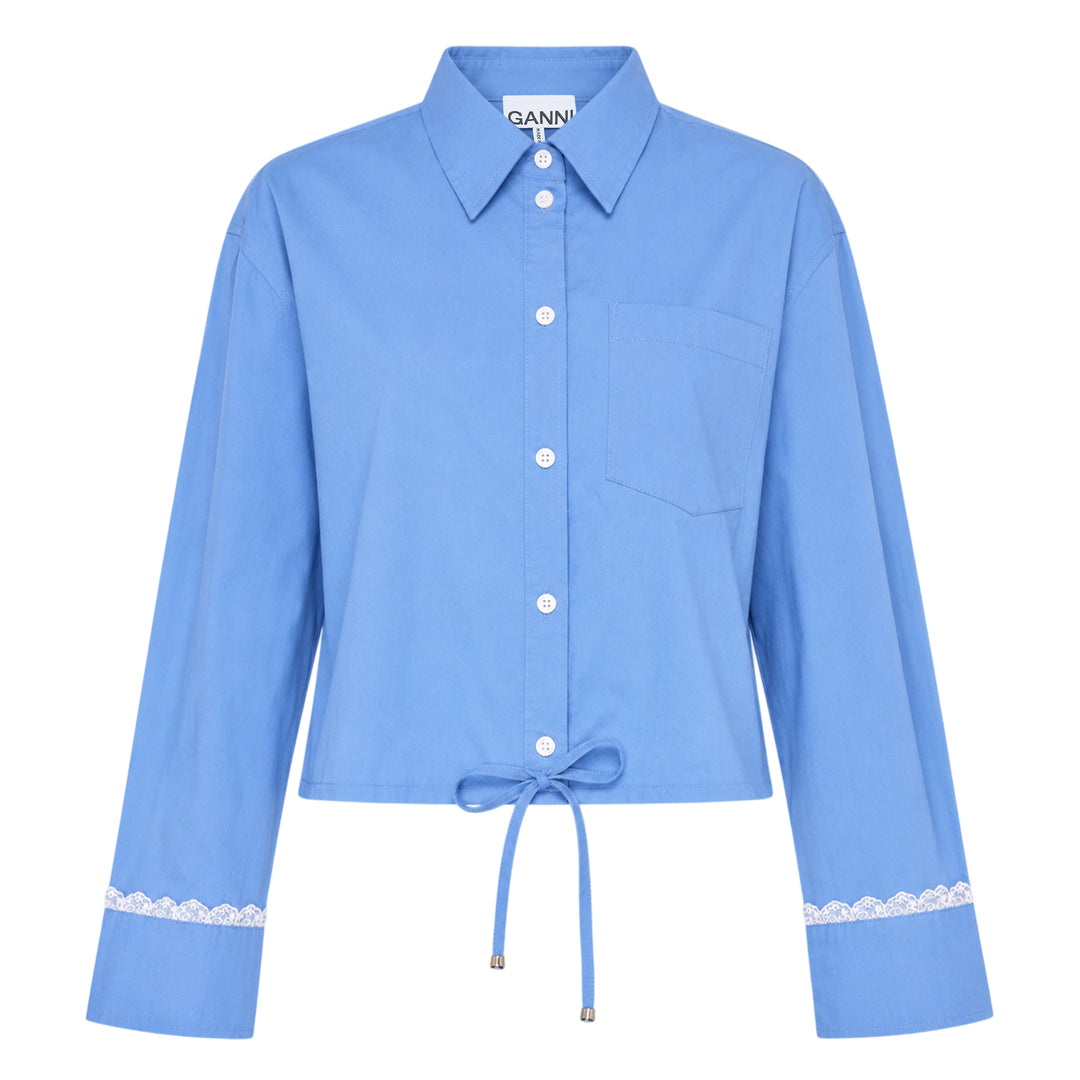 Stretch Cotton Cropped Shirt