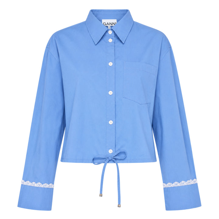 Stretch Cotton Cropped Shirt
