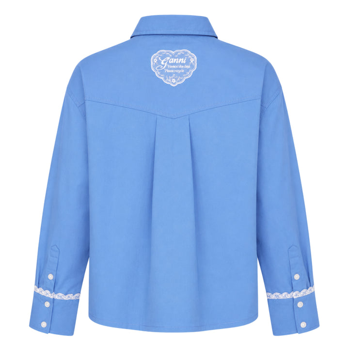 Stretch Cotton Cropped Shirt