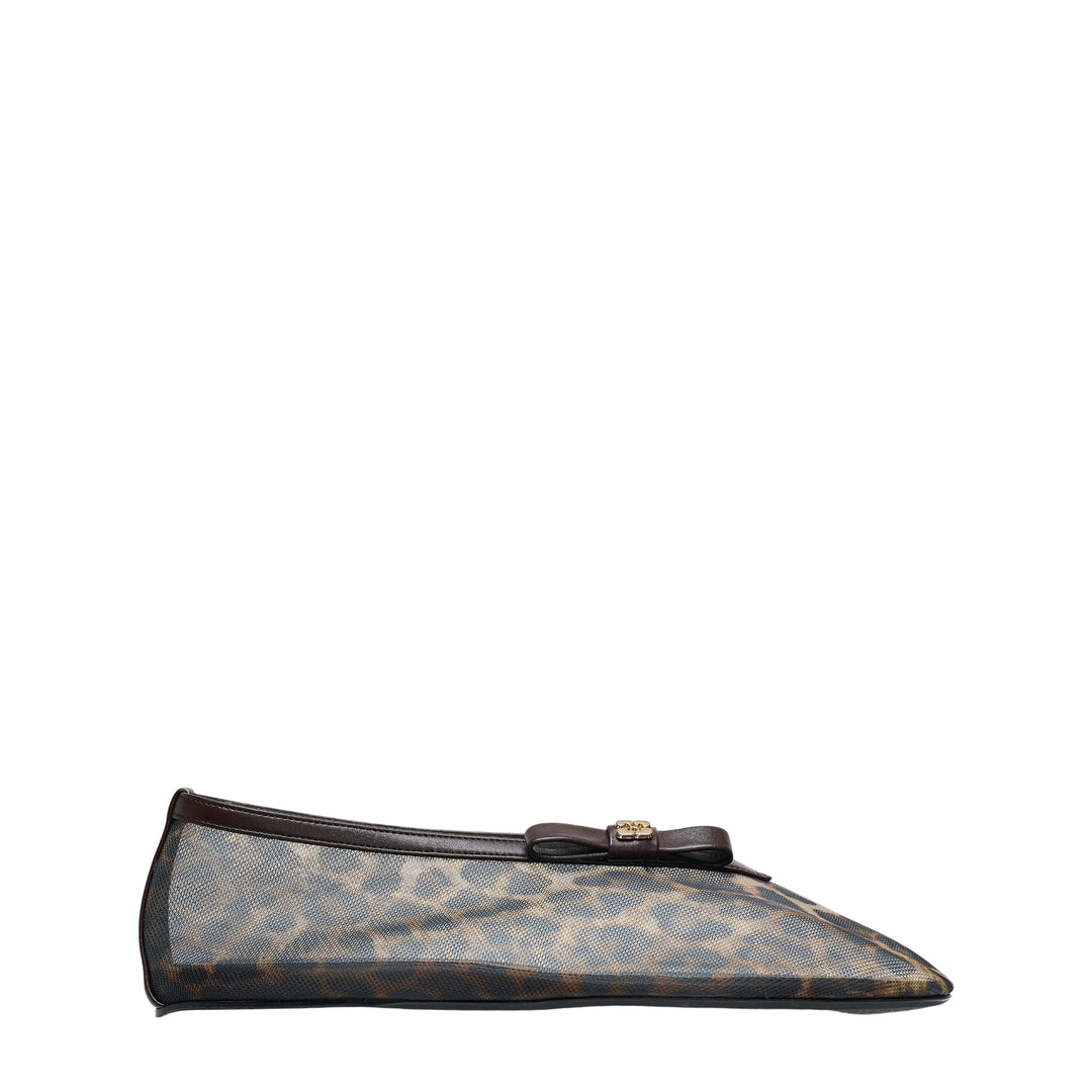 Jenny Printed Mesh Ballerina Flat