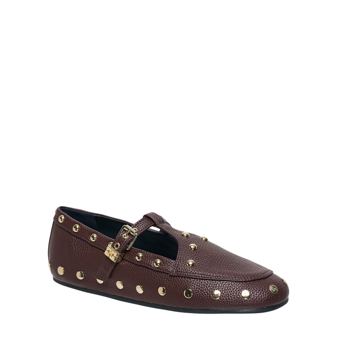Mary Jenny Studs Grained Flat