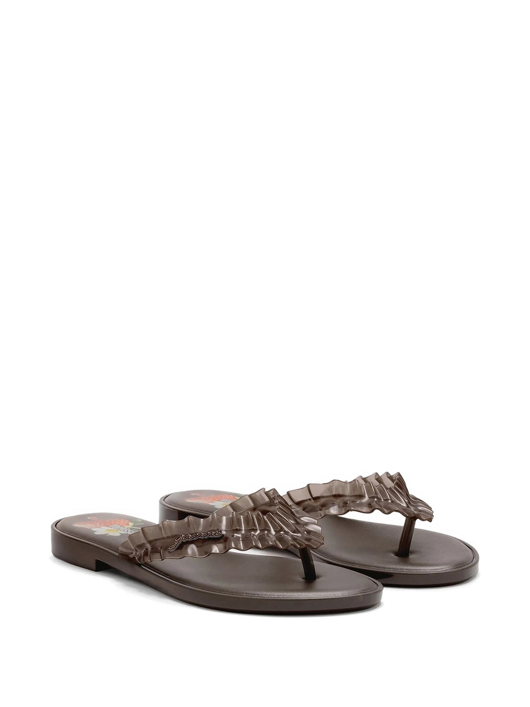 Ruffle Flip Flop Sandals