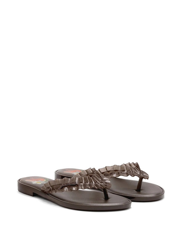 Ruffle Flip Flop Sandals