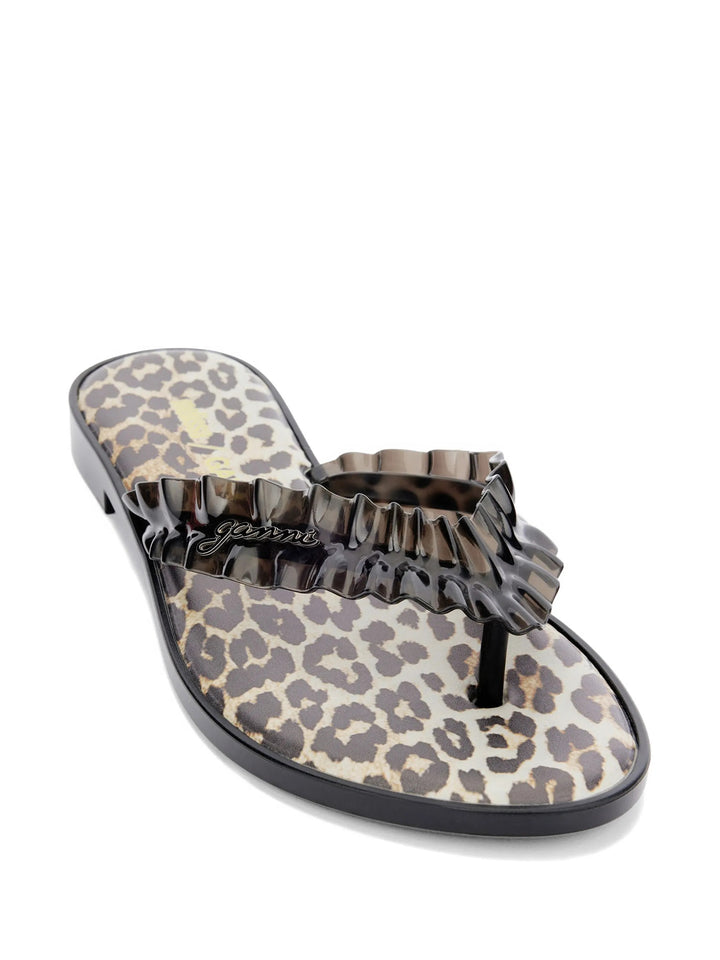 Ruffle Flip Flops