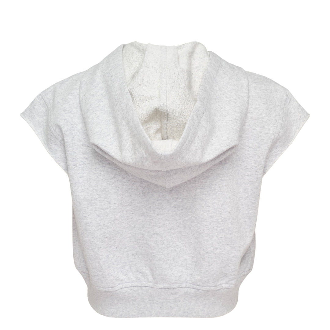 Fitted Zip Short Sleeve Hoodie