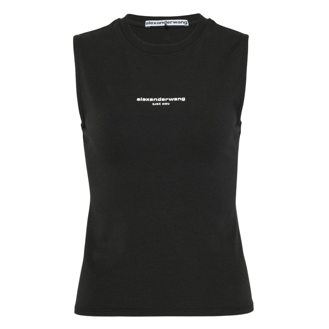 Fitted Logo Print Tank