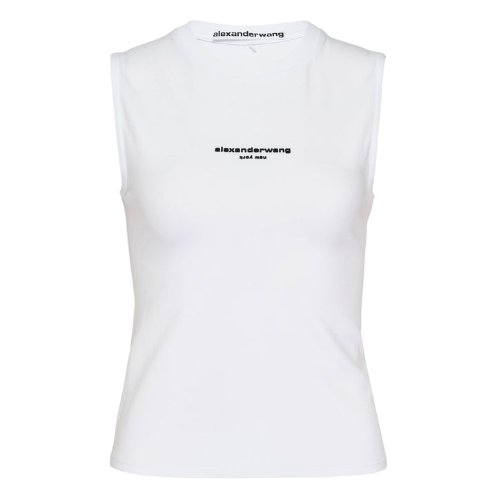 Fitted Logo Print Tank