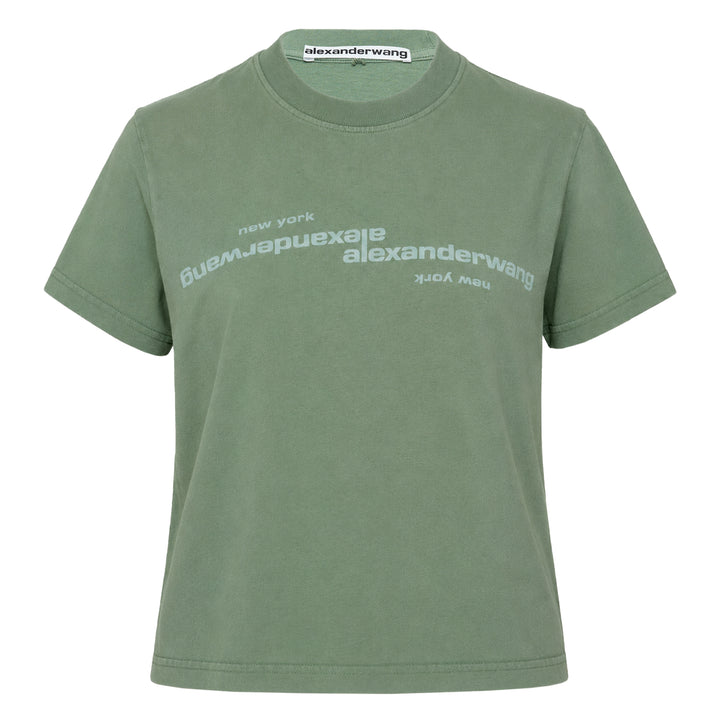 Shrunken Mirrored Logo Tee