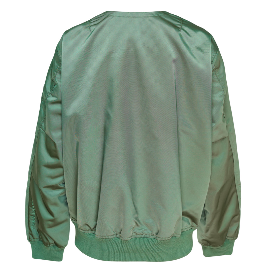 Scoop Neck Bomber Jacket