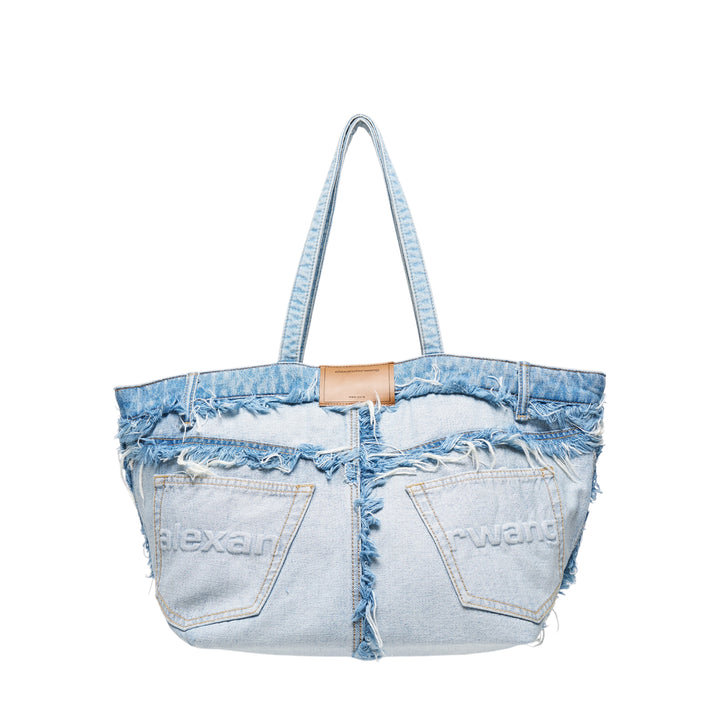 Punch Fray Denim Tote