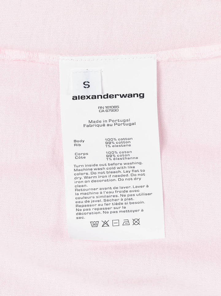 Alexander Wang Logo Print Short Sleeve Tee - view 4