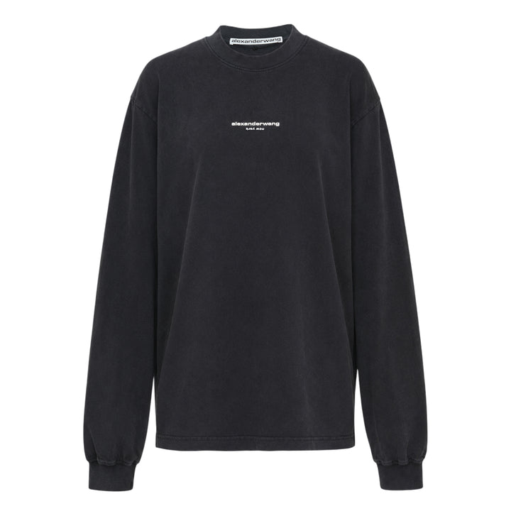 Long Sleeve Logo Print Tee