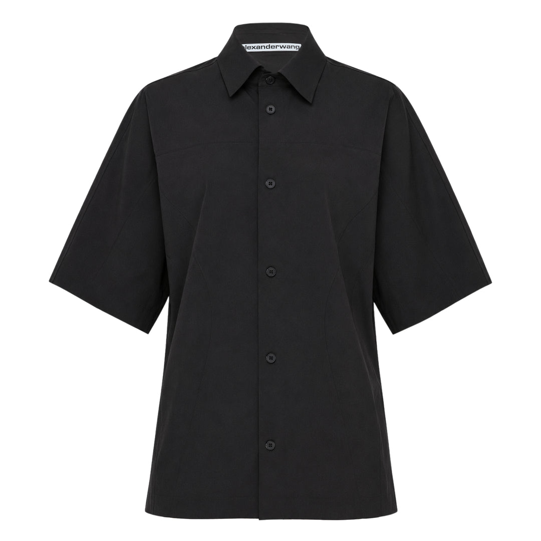 Short Sleeve Perforated Shirt