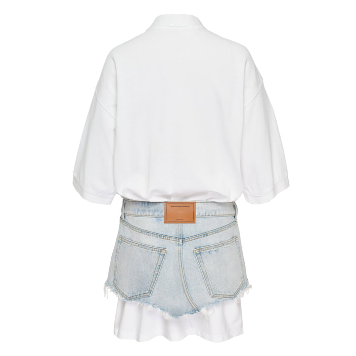 Pre-Styled Denim Polo Dress
