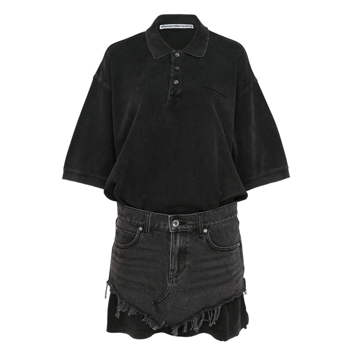 Pre-Styled Denim Polo Dress