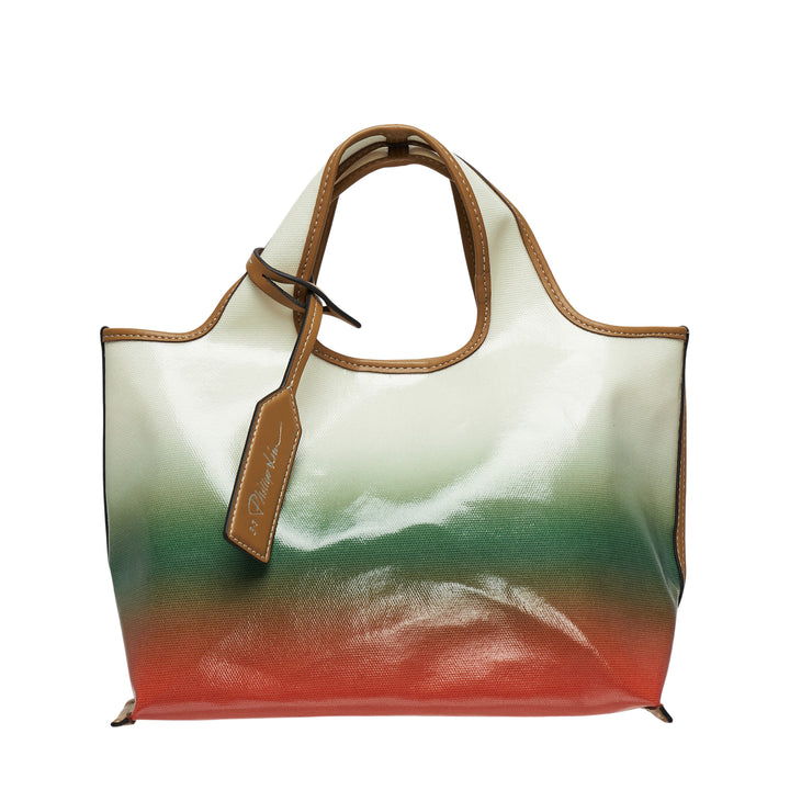 Coated Ombre Canvas Mini Tote