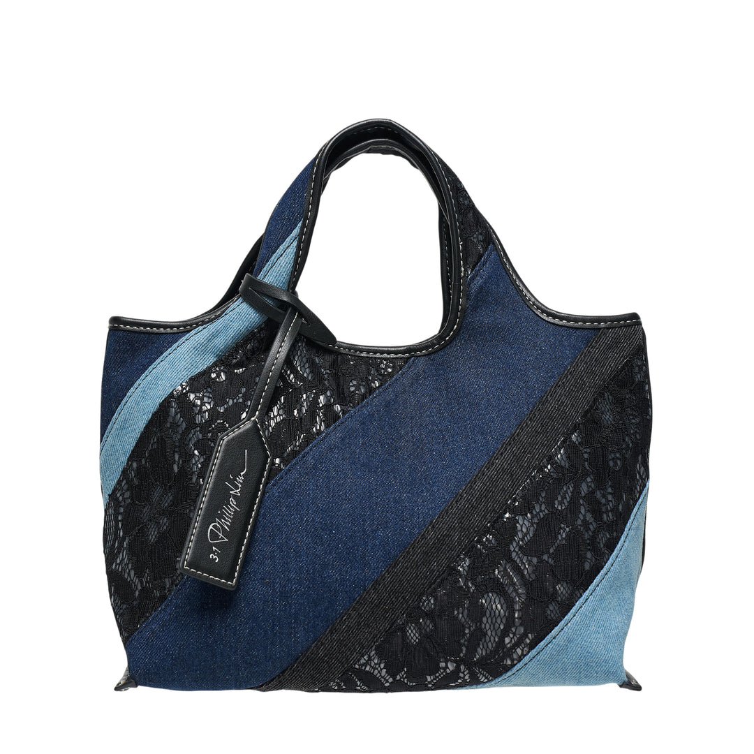 Lace Patchwork Mini Market Tote