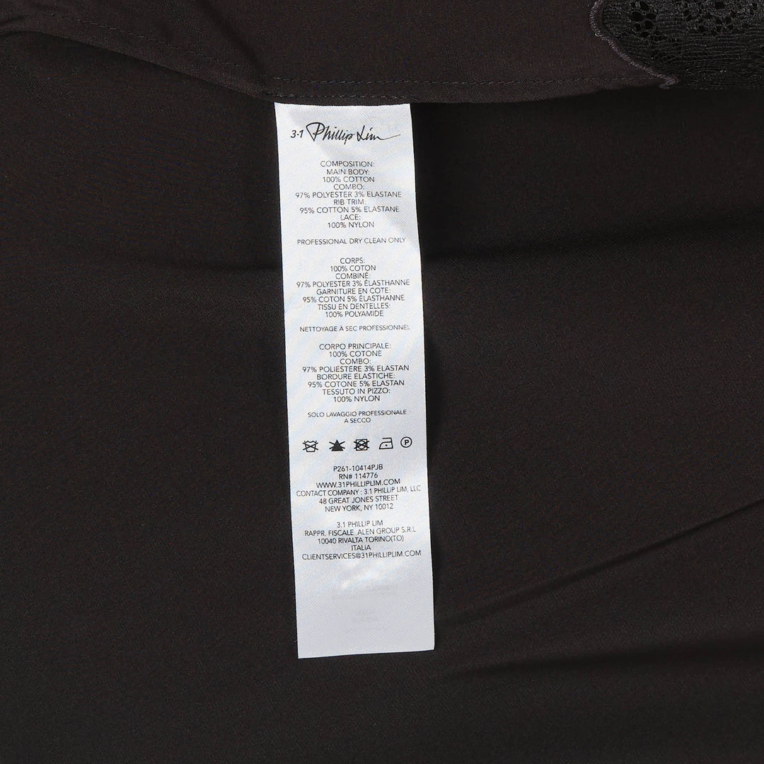 Satin Lace Combo Tee