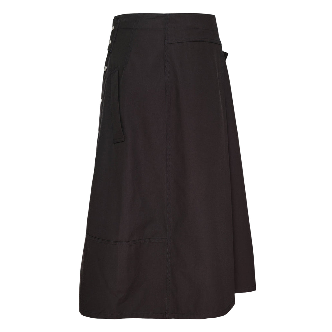 Belted Wrap Utility Skirt