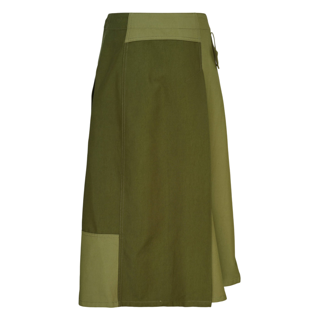 Belted Wrap Utility Skirt